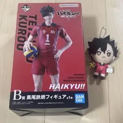 ハイキュー!! 一番くじ　黒尾鉄朗 フィギュア ぬいぐるみ付