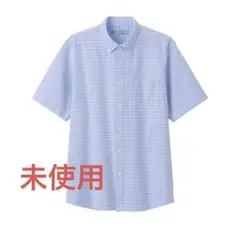 未使用　無印良品 洗いざらし オックス ボタンダウン 半袖 シャツ muji