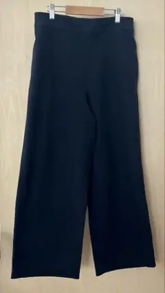 ユニクロ　レディースパンツ　ワイドパンツ　ブラック　XLサイズ
