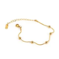 907★サージカルステンレス丸玉 ブレスレット