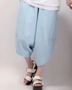 Relation リネン混サルエルバルーンパンツ