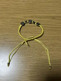 ミサンガ イエロー 黄色 ニコちゃん ハート