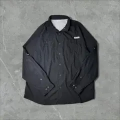Columbia PFG 長袖 フィッシングシャツ XL ブラック 黒