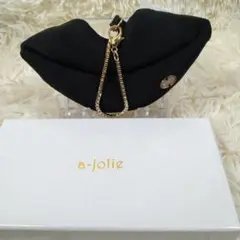 新品 a-jolie リップ チャーム ブラック