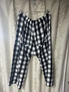 ハウスオブロータス ギンガムチェック サルエルパンツ インド綿 イージーパンツ ハウスオブロータス ギンガムチェック サルエルパンツ インド綿