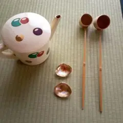 炉と風炉の柄杓二本