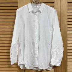UNIQLO ホワイト 長袖シャツ Lサイズ