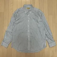 Kent in Tradition ブロードストライプ ボタンダウンシャツ LL