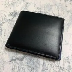 ❤️プレゼントに❤️二つ折りメンズ財布 スキミング防止 ブラック ブルー