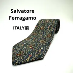 美品 サルヴァトーレ フェラガモ ネクタイ イタリア製 シルク 581510