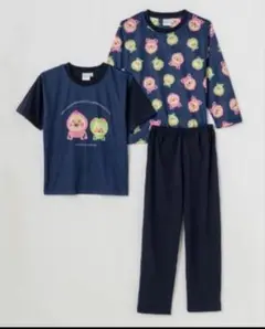 新品　こびとづかん　総柄　長袖　半袖　春夏秋　パジャマ　110cm
