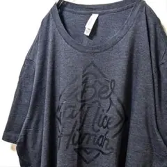 ベラキャンバス Be a nice Human Tシャツグレー灰色2XL古着