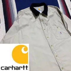 90s 古着 カーハート コーデュロイ シャツ ビッグシルエット ゆるだぼ