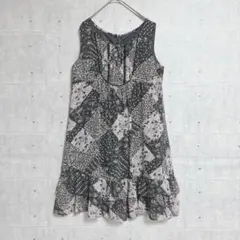 【Soljerry】ノースリーブワンピース (9AR)　花柄　フェミニン　膝丈