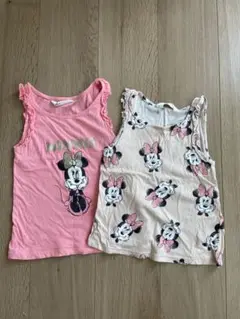 H&M ディズニー ミニーマウス タンクトップ 2枚セット