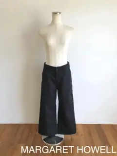 マーガレットハウエル/MHL./ワイドパンツ/1/S-M/コットン×リネン