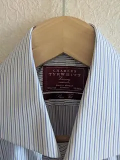 CHARLES TYRWHITT スリムフィット ストライプシャツ L