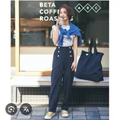 ZARA　金ボタン♡マリンパンツ　テーパード　ネイビーS