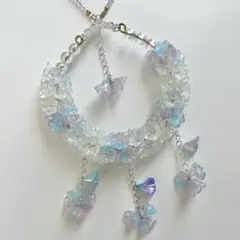 【車内飾りにも♪】鈴蘭ビーズ ハンドメイド リース