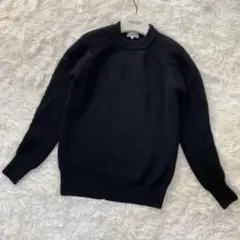 ハイク hyke ケーブル ニット セーター ウール ブラック M