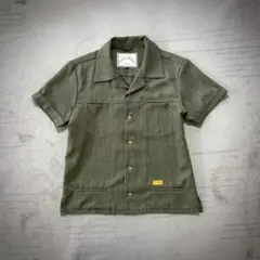 超美品 NATAL DESING オープンカラー シャツ ポリ