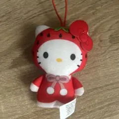 ハローキティ いちごコスチューム ぬいぐるみ