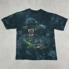 黒豹　ブラックパンサー　アニマル　動物　トップス　Tシャツ　古着　ブラック　黒