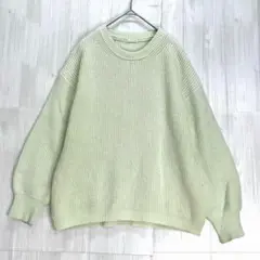 GU ジーユー　コットンブレンド オーバーサイズニット　M