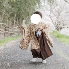 着せやすい七五三セット(羽織り 袴 羽織紐 足袋 雪駄 )つき