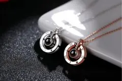 h49 2色ペアネックレス☆ヒット商品☆ラグジュアリーネックレス