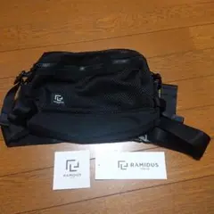 RAMIDUS BREATH 黒 メッシュボディバッグ ブラック