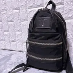 【未使用級】マークジェイコブス リュック ナイロン レザー レディース ブラック