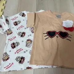 ベビー　キッズ　バースデイ　フタフタ　キティーちゃん　Tシャツ　100