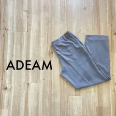 07T637☆ ADEAM アディアム グレー 薄手 スラックス フォーマル M