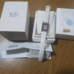NATURA BEAUTY ホワイトレザー時計