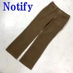 Notify ノティファイ コットンコーデュロイパンツブラウン27 C8613