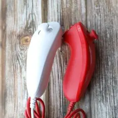 wiiヌンチャク 赤白 2個セット
