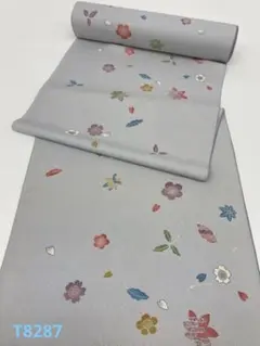 小紋 金彩 紋意匠 吹き寄せ柄 正絹 反物