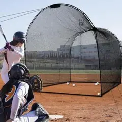 Doubleriver 野球用バッティングケージ 3×4×3m 組立式 バッグ付