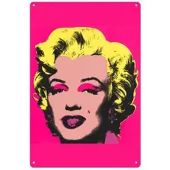マリリン・モンロー popアート　ブリキ看板　金属飾り物