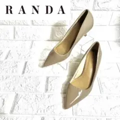 【未使用品】RANDA エナメルパンプス　ローヒール