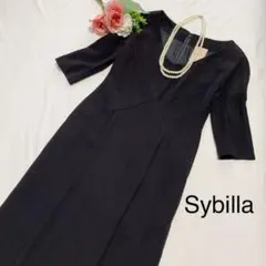 匿名配送★Sybilla シビラ 美品 ロングワンピース ブラック サイズL