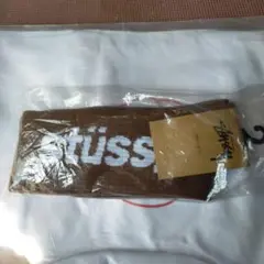 Stüssy ロゴ入りブラウンソックス