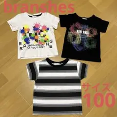 branshes 男の子　Tシャツ　3枚セット　サイズ100