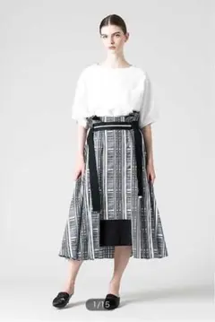 【新品未使用】ADORE モノトーン　チェック　フレアースカート　2way