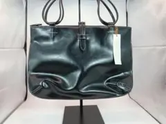 ほぼ未使用品 SAZIO サジオ レザー トートバッグ ブラック レディース