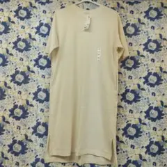UNIQLOユニクロクルーネックT ワンピースSサイズオフホワイト 半袖✨新品