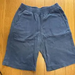 UNIQLO キッズハーフパンツ　綿100 ブルー