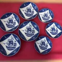 【有田焼】　西洋浪漫　中皿4枚　小皿3枚 計７枚セット