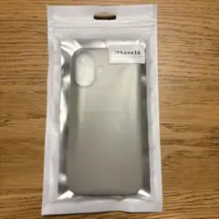 iPhone16 用 シリコンケース　グレー